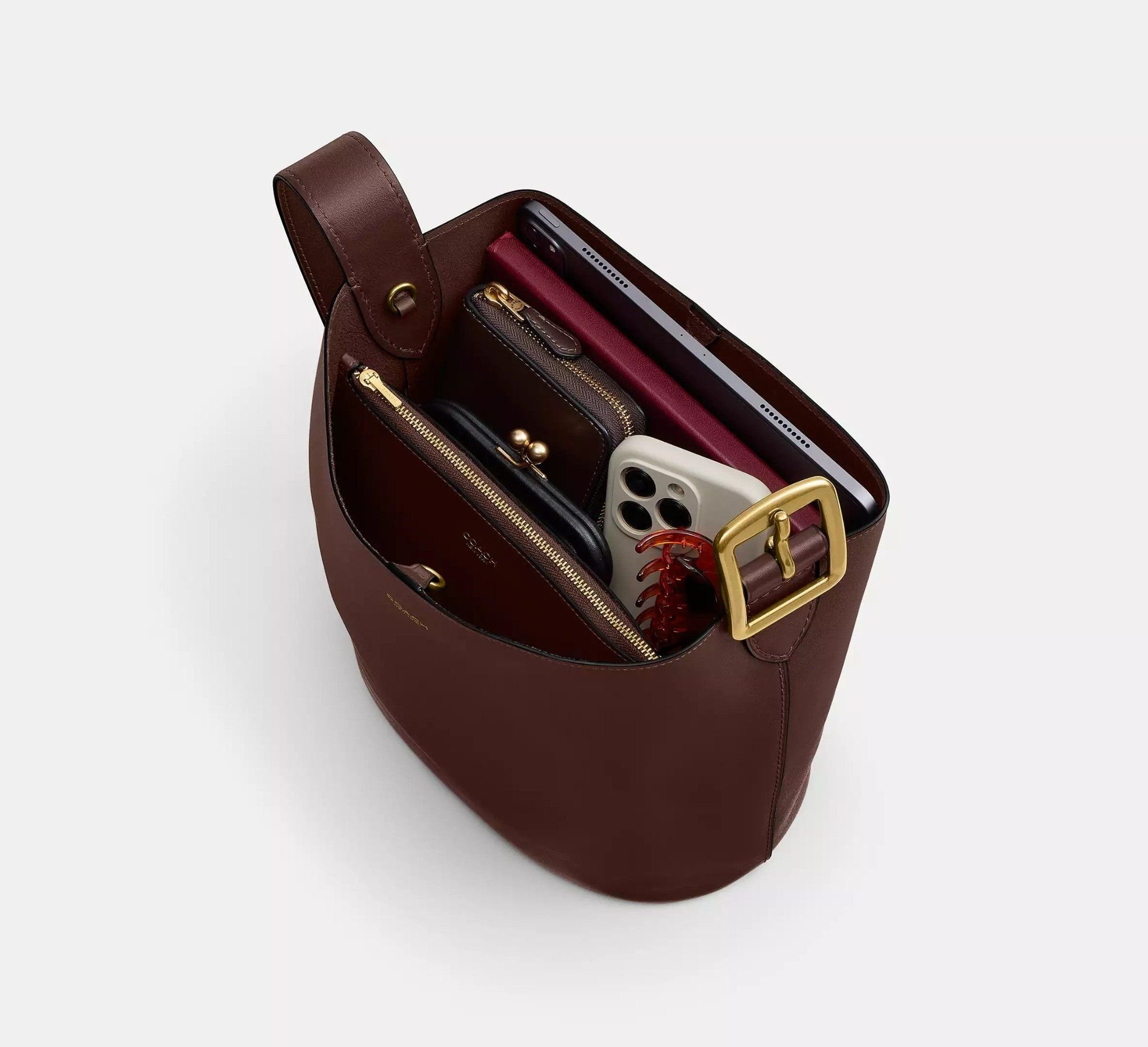 Túi Coach Bleecker Bucket Bag 'Maple' CCC23-B4MPL - Ảnh 7