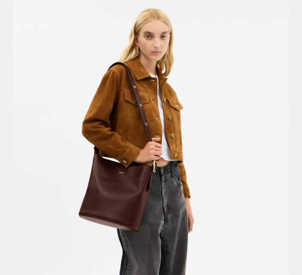 Alternative view of Túi Coach Bleecker Bucket Bag 'Maple' CCC23-B4MPL