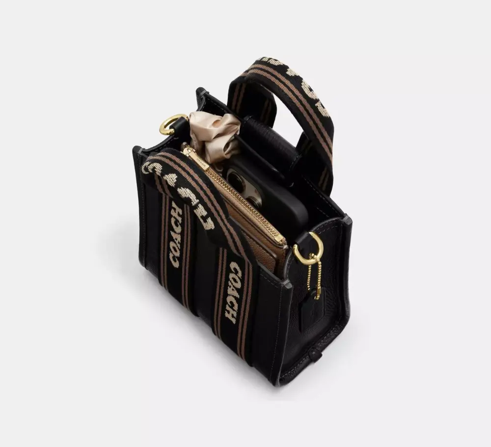 Túi Coach Smith Mini Tote Bag 'Black' CCF80-IMA47 - Ảnh 6