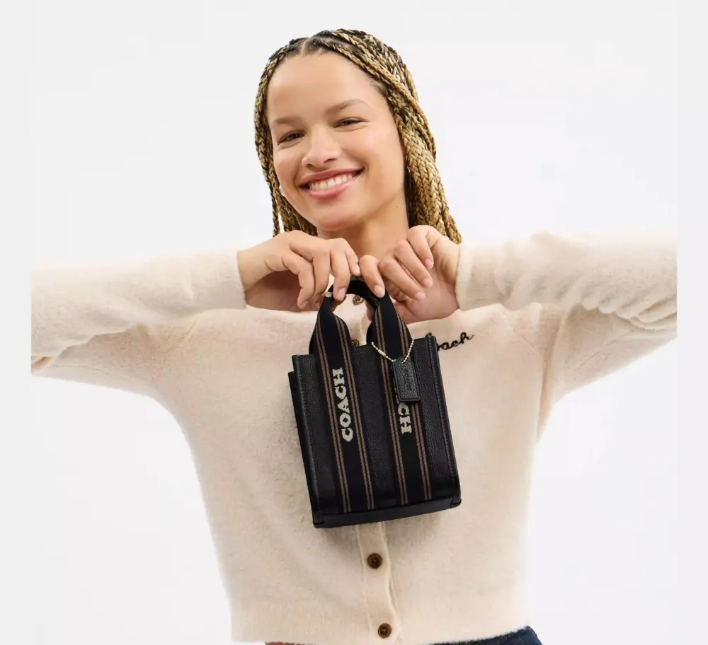 Túi Coach Smith Mini Tote Bag 'Black' CCF80-IMA47 - Ảnh 3