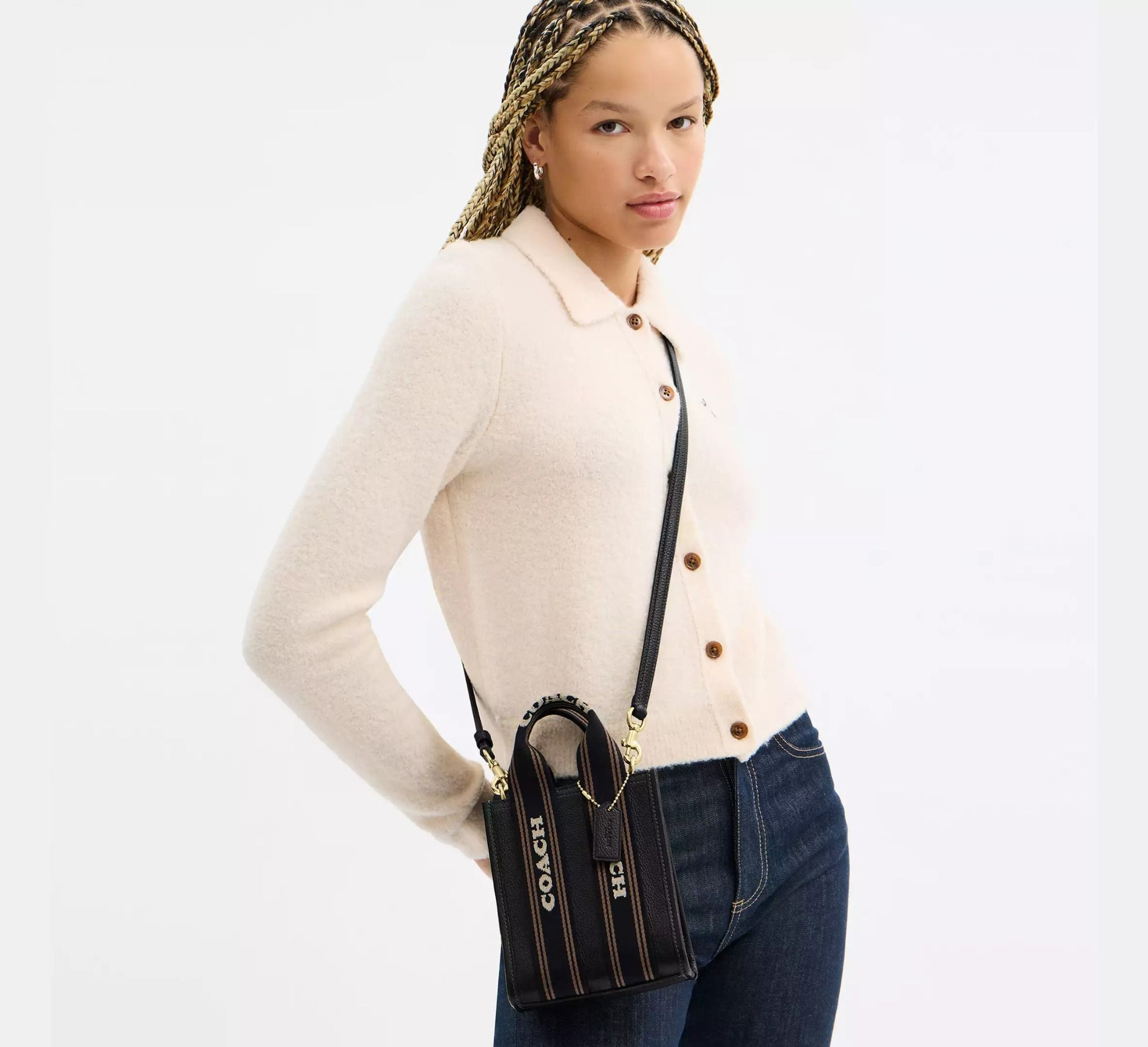 Alternative view of Túi Coach Smith Mini Tote Bag 'Black' CCF80-IMA47