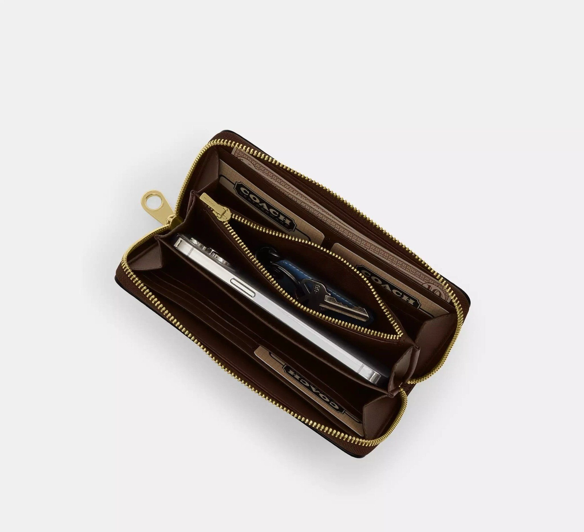 Ví Coach Long Zip Around Wallet 'Maple' CR623-IMMPL - Ảnh 3