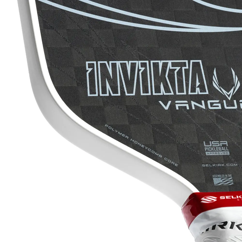 Vợt Pickleball Selkirk Vanguard Pro Invikta Raw Carbon ‘Black White’ - Ảnh 4