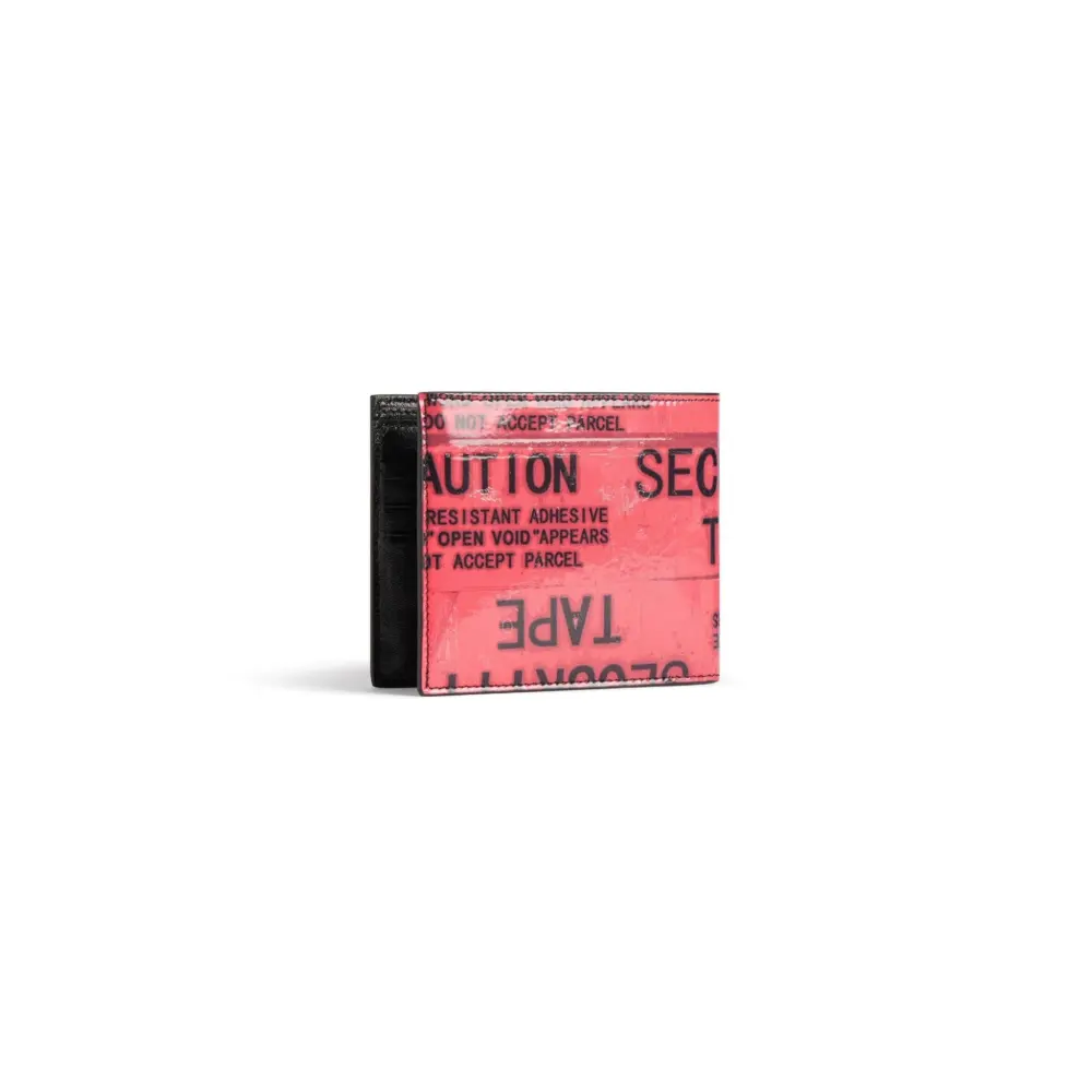 Alternative view of Ví Balenciaga Tape Type Square Folded Wallet 'Red' 8354722ABY81065