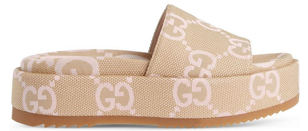 Dép Gucci Maxi GG Platform Slide 'Beige' 730043-UKO00-8805