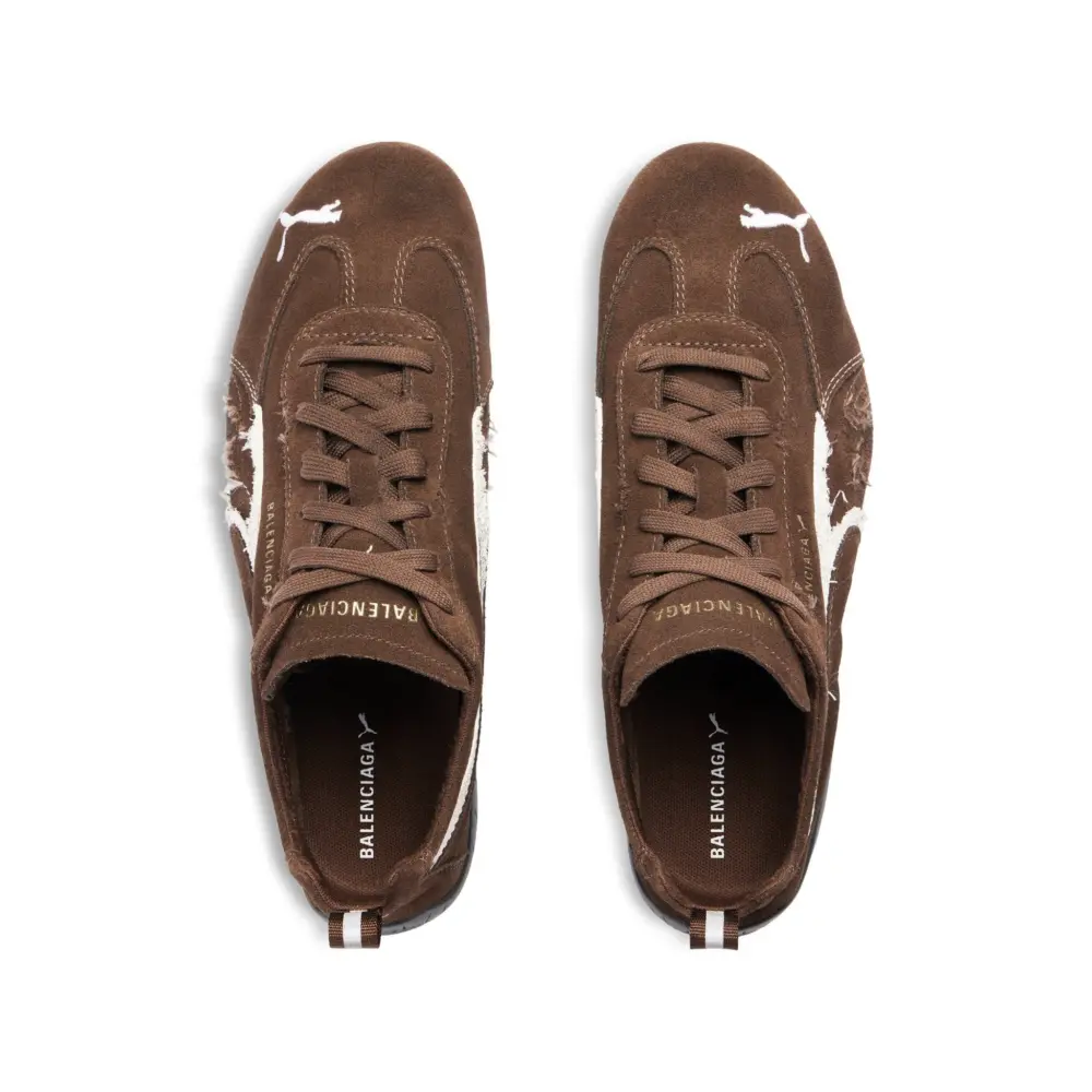 Giày Balenciaga Speedcat Suede 'Brown' 847146WSDSD2910 - Ảnh 7