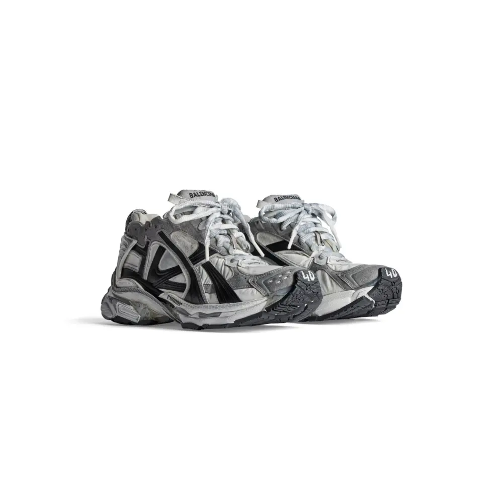 Giày Balenciaga Runner Trainers 'Grey' 772767W3RNY9012 - Ảnh 3