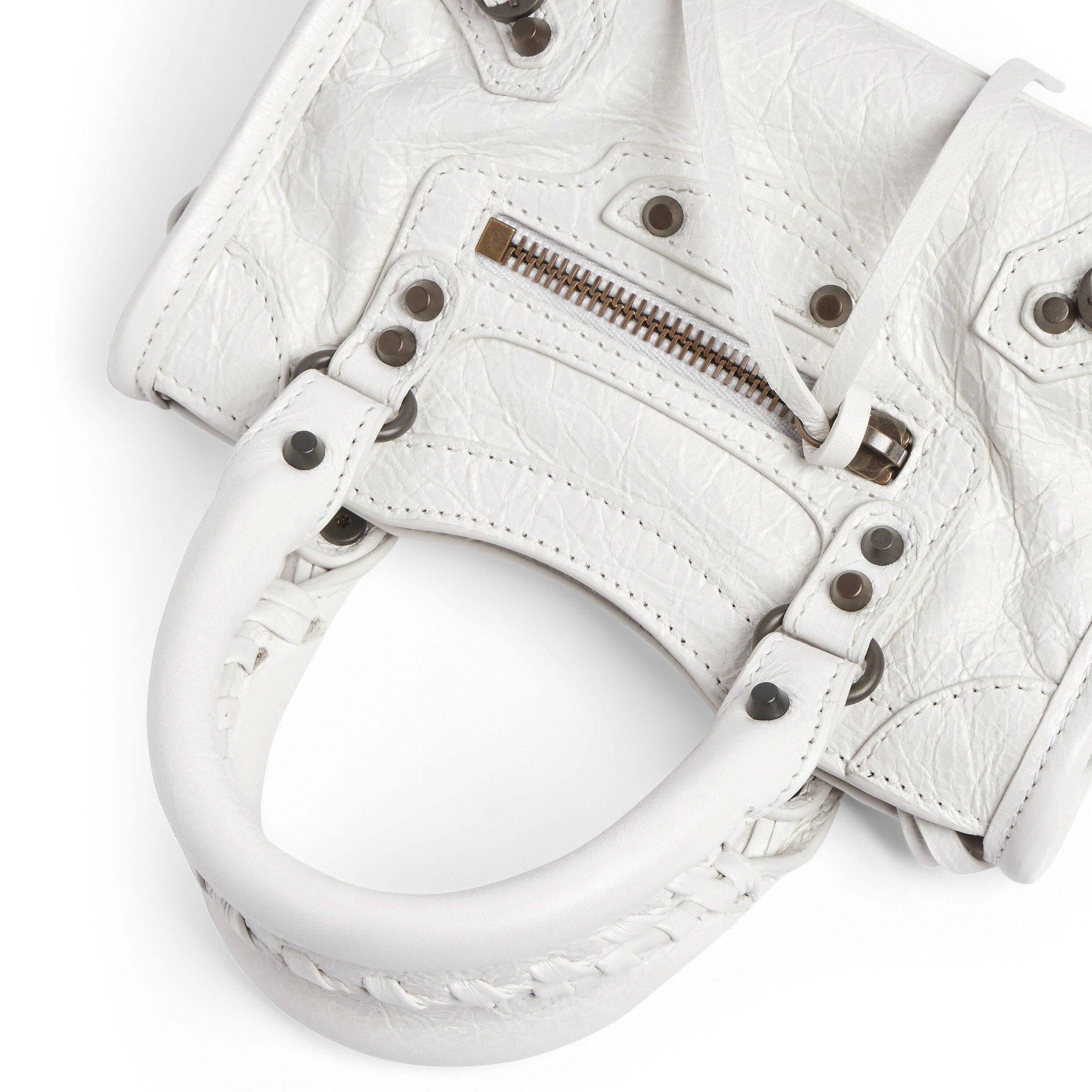 Túi Balenciaga Le City Bag Nano 'White' 8196712ABEK9104 - Ảnh 7