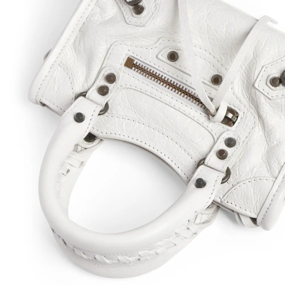 Túi Balenciaga Le City Bag Nano 'White' 8196712ABEK9104 - Ảnh 7