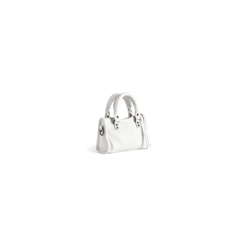 Túi Balenciaga Le City Bag Nano 'White' 8196712ABEK9104 - Ảnh 4