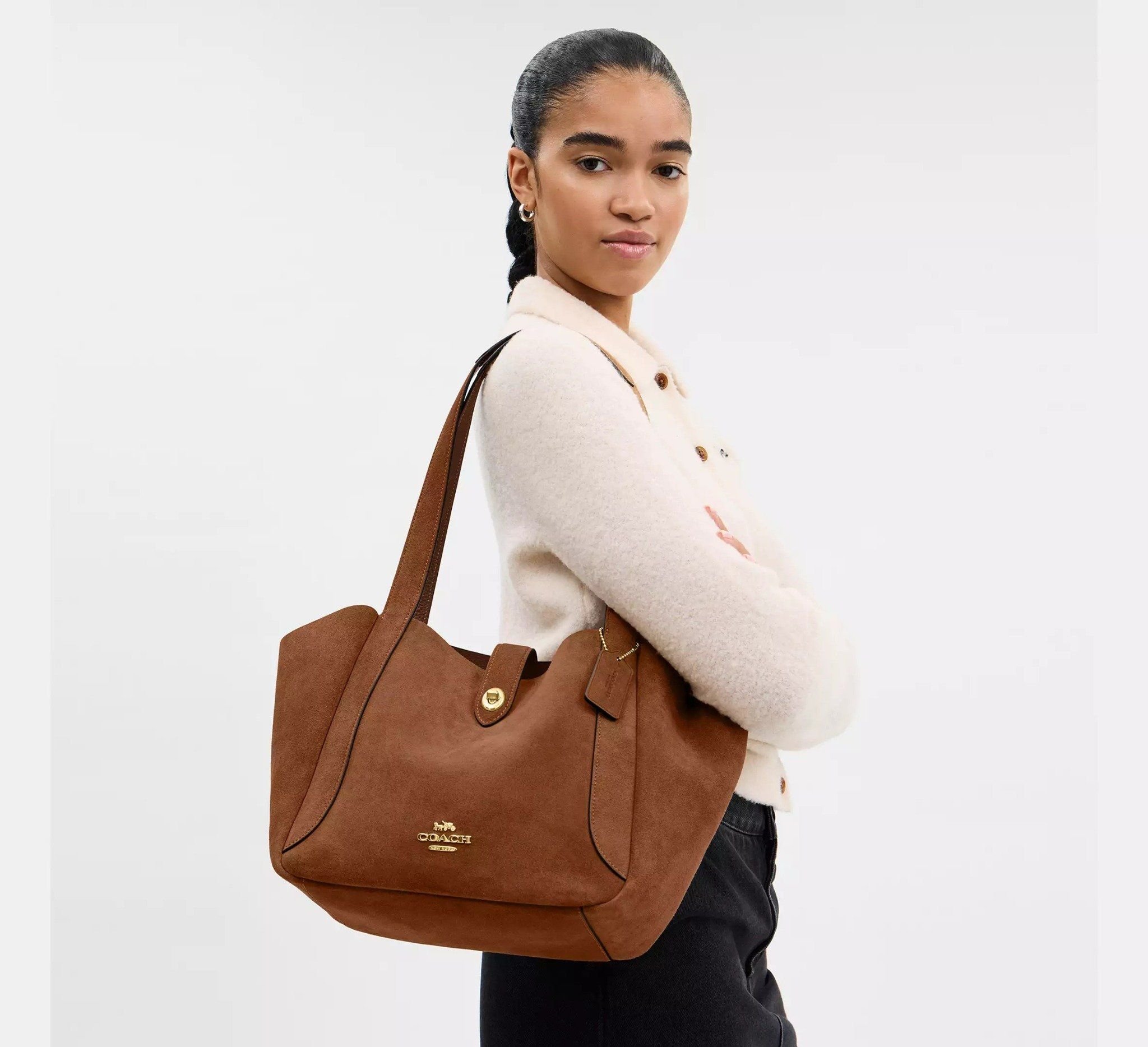 Alternative view of Túi Coach Hadley Turnlock Tote Bag 'Brown' CCC76-IMXAF