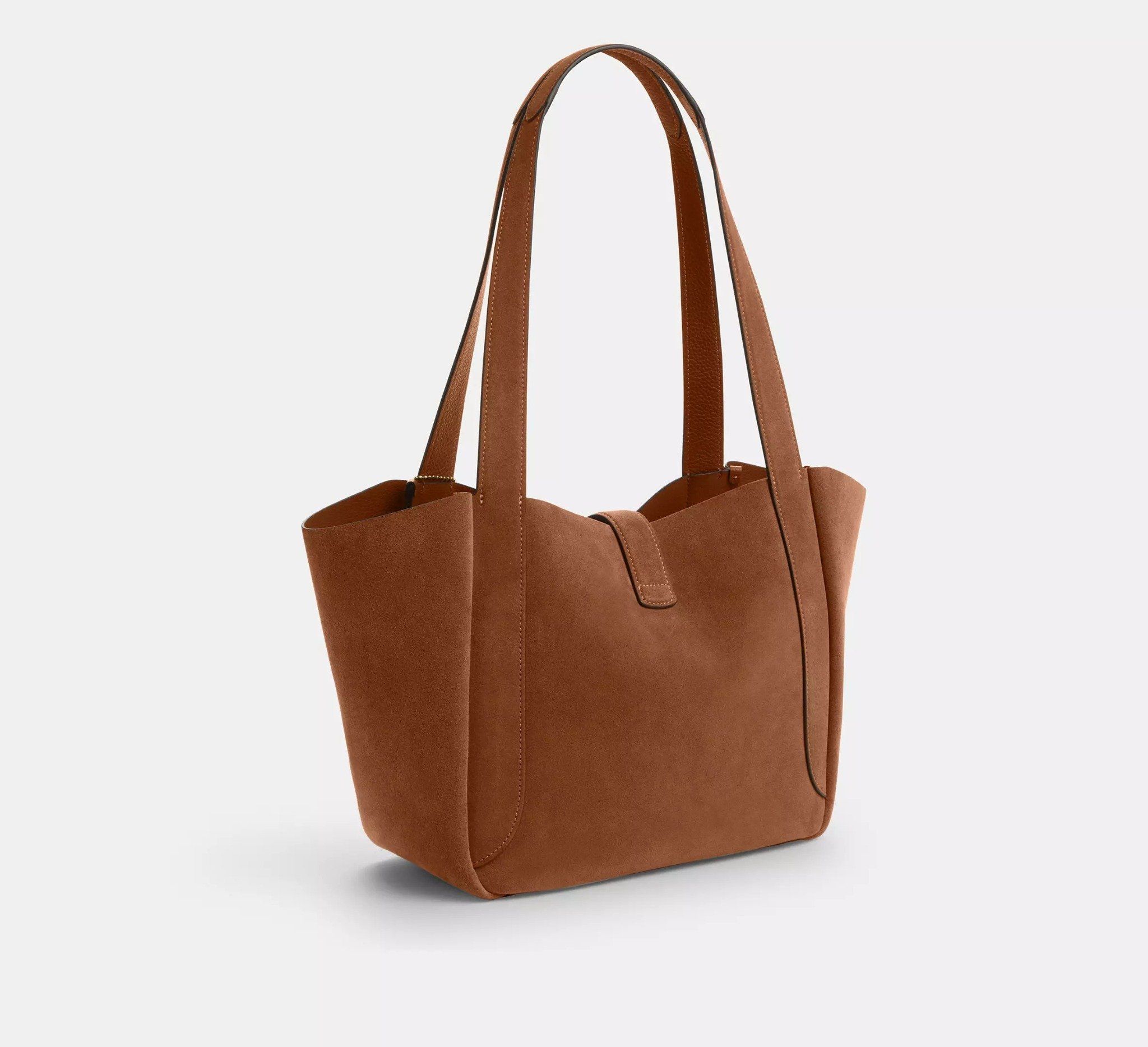 Túi Coach Hadley Turnlock Tote Bag 'Brown' CCC76-IMXAF - Ảnh 3