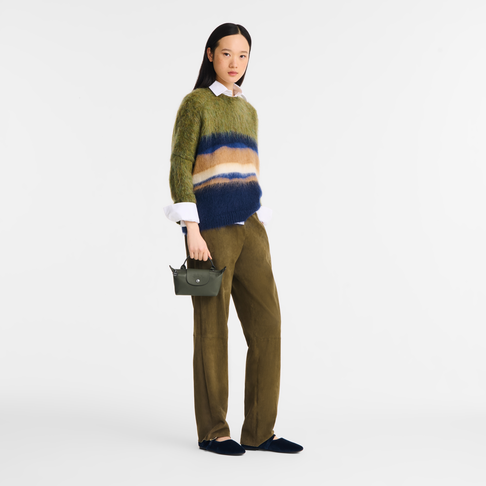 Túi Longchamp Le Pliage Xtra XS Pouch 'Fir' 34205987549 - Ảnh 2