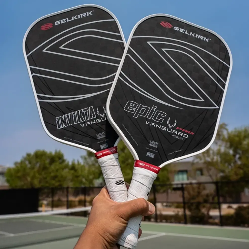 Alternative view of Vợt Pickleball Selkirk Vanguard Pro Epic Raw Carbon 16mm ‘Black White’