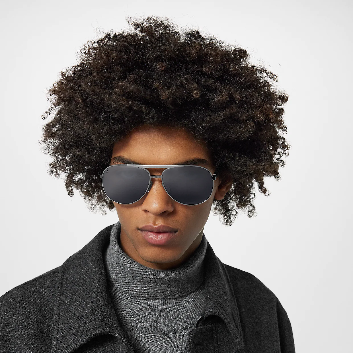 Alternative view of Kính Louis Vuitton Attitude Pilote S00 'Silver' Z0340U