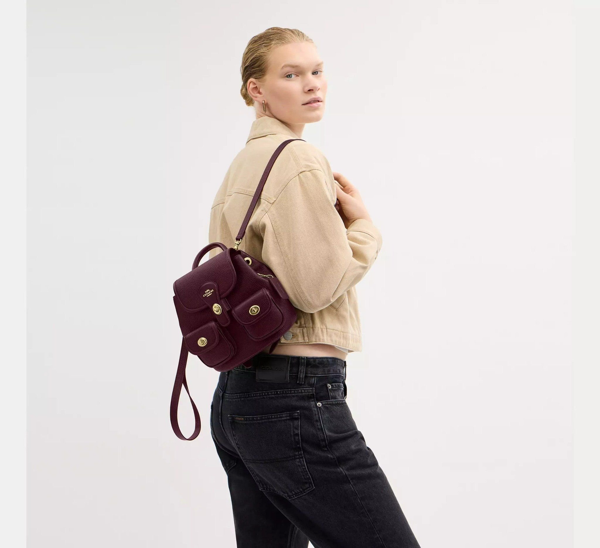 Alternative view of Balo Coach Hadley Backpack 'Maple' CBH09-IMORX