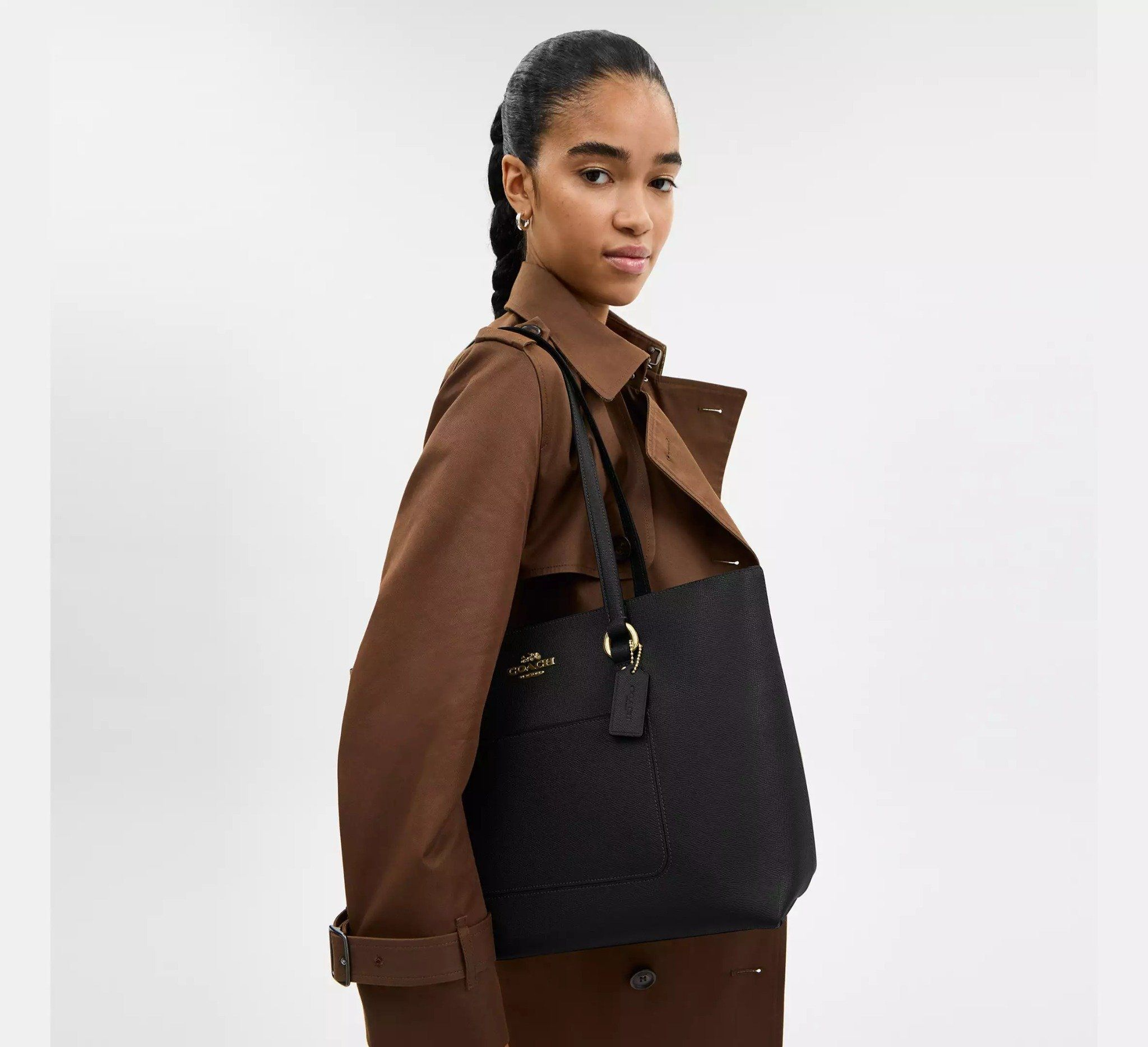 Alternative view of Túi Coach Station Tote Bag 'Black' CCD71-IMBLK