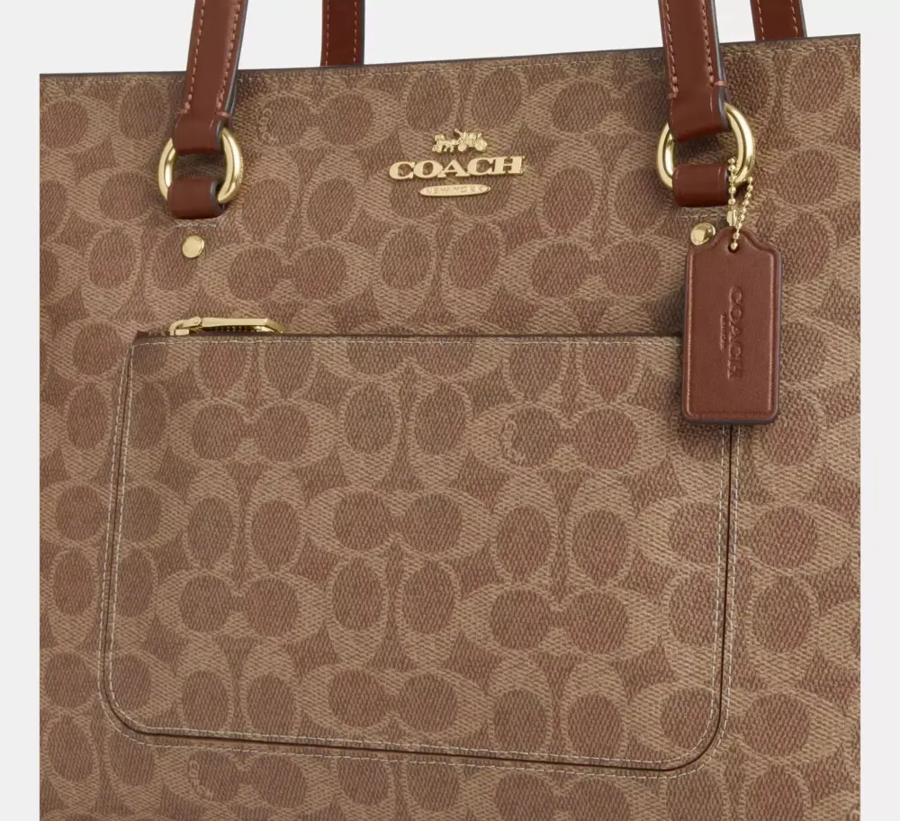 Túi Coach Station Tote Bag 'Brown' CCD69-IMXHE - Ảnh 7