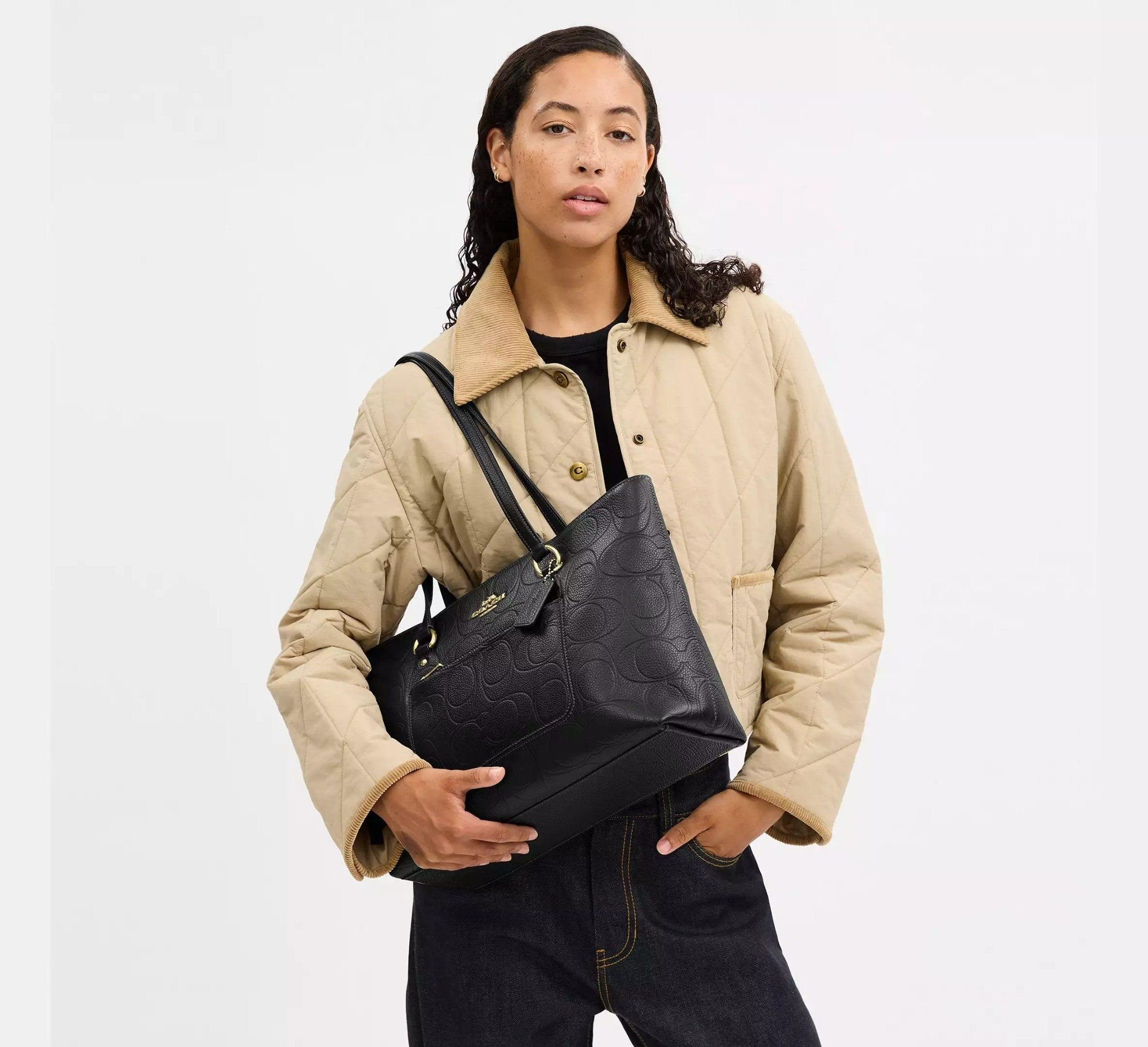 Alternative view of Túi Coach Station Tote Bag 'Black' CCD49-IMBLK