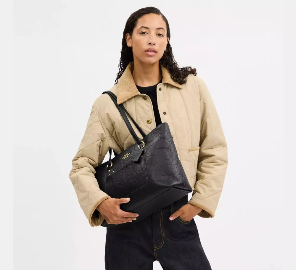 Alternative view of Túi Coach Station Tote Bag 'Black' CCD49-IMBLK