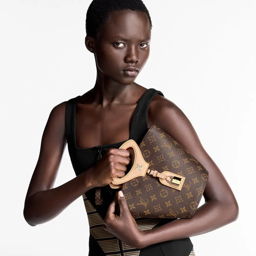 Túi Louis Vuitton Rivage BB Bag 'Brown' M14680 - Ảnh 3