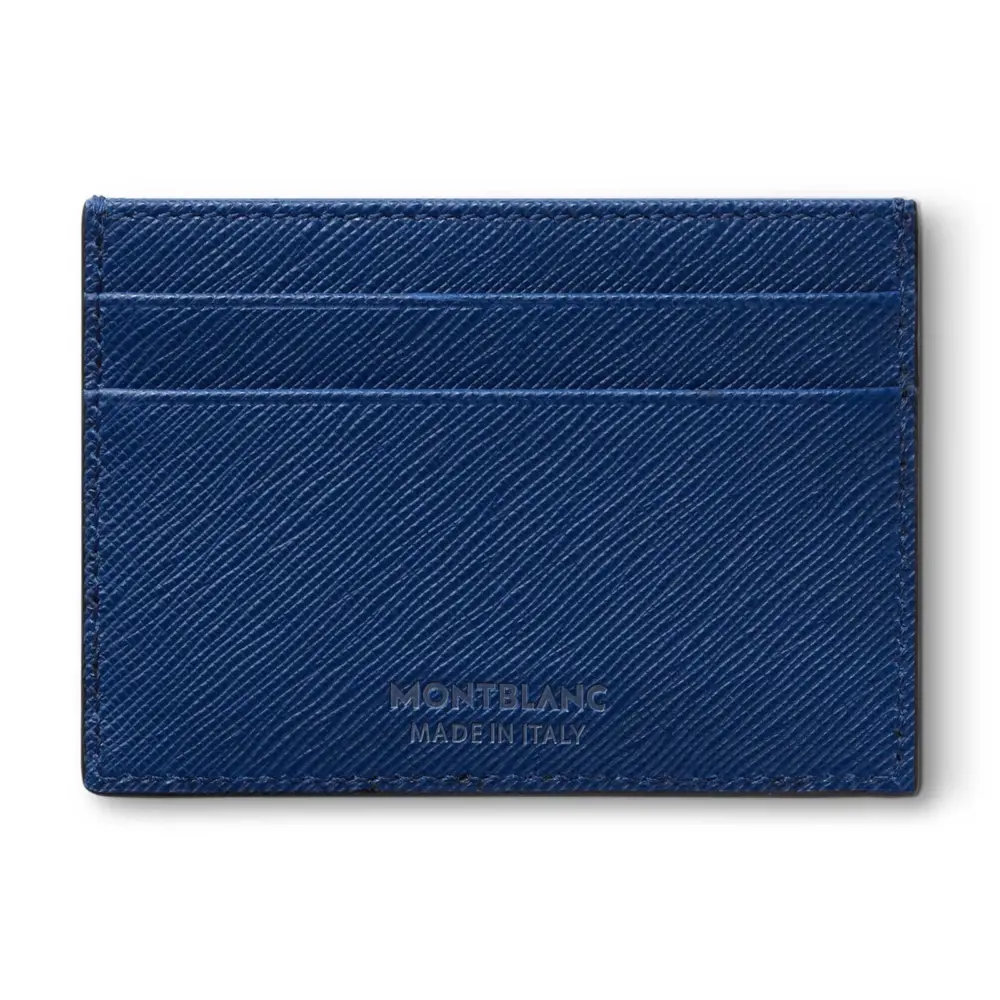 Ví MontBlanc Sartorial Card Holder 'Blue' 130814 - Ảnh 3