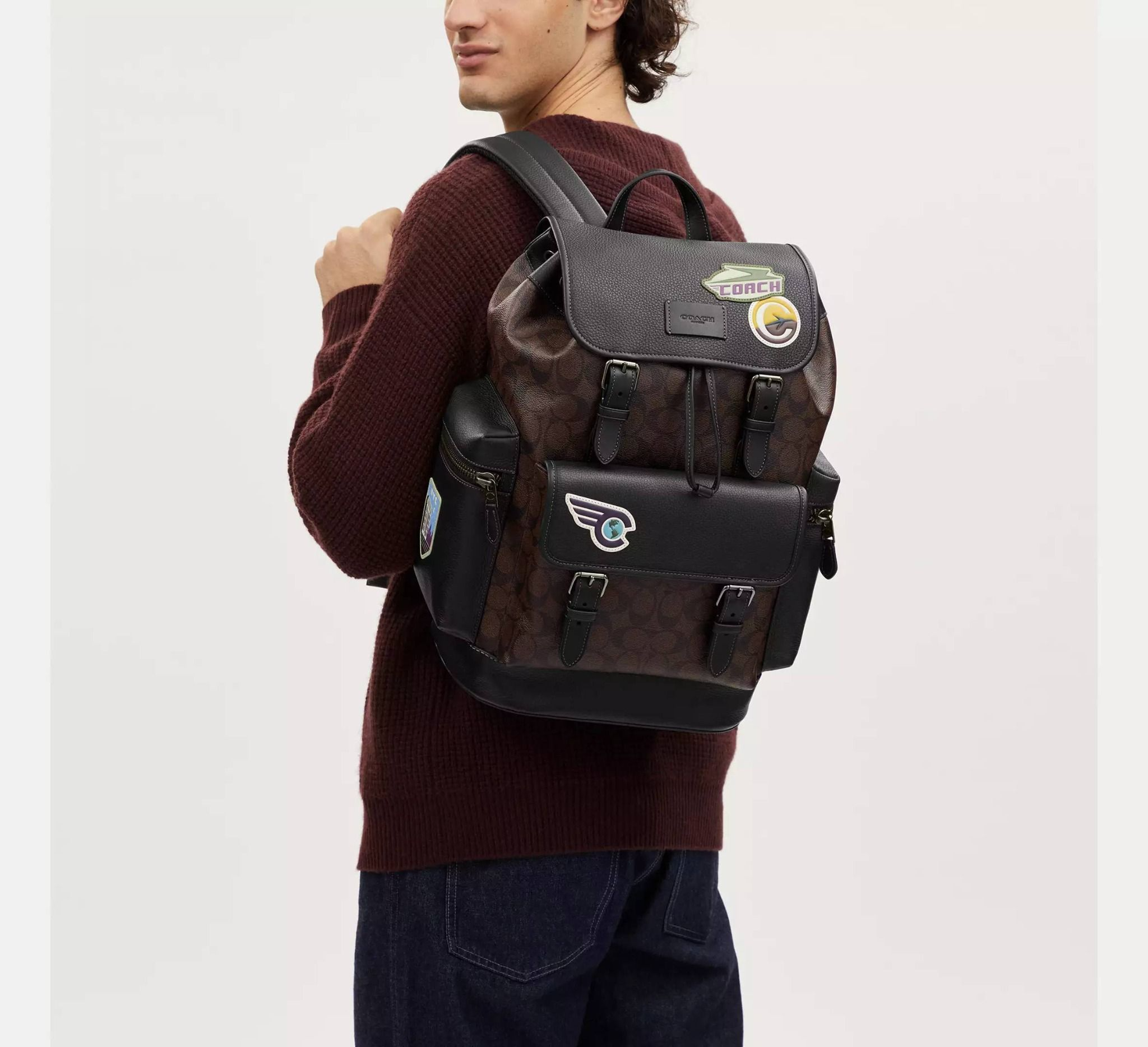 Alternative view of Balo Coach Sprint Backpack 'Brown' CP098-QBMAA