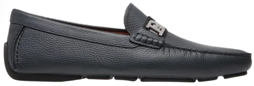 Giày Bally Wiliam Calf Grained 'Navy' 6301198 - Ảnh 4