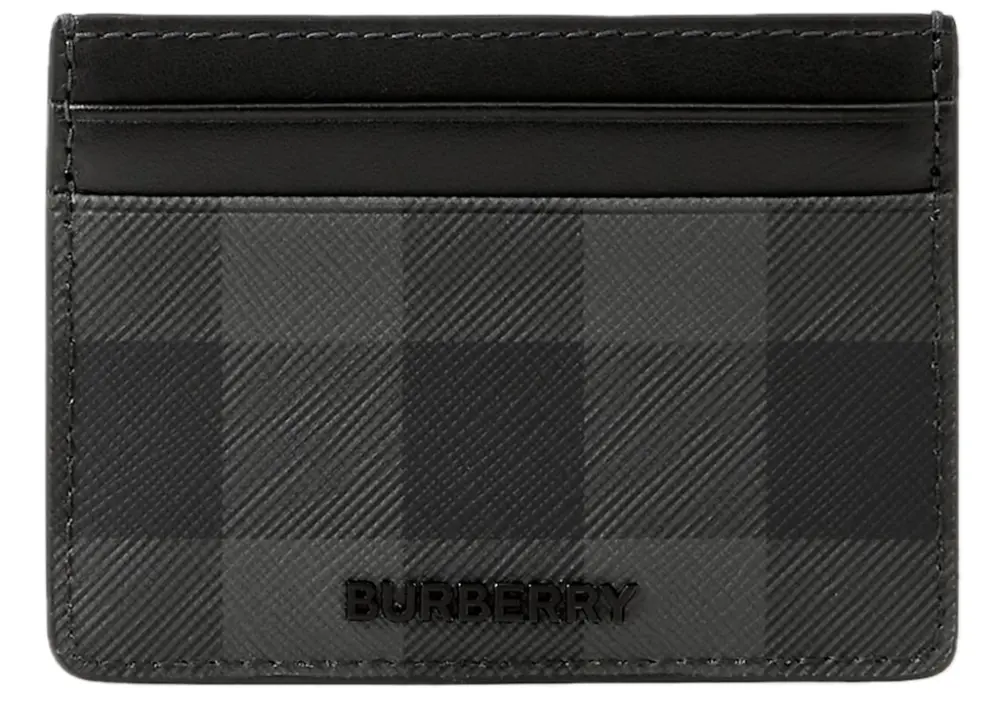 Ví Burberry Check Card Case 'Charcoal' 81122551