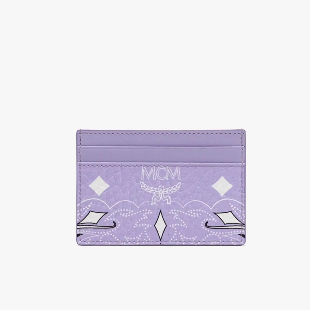Alternative view of Ví MCM Aren Card Case 'Purple' MXADATA07U9001