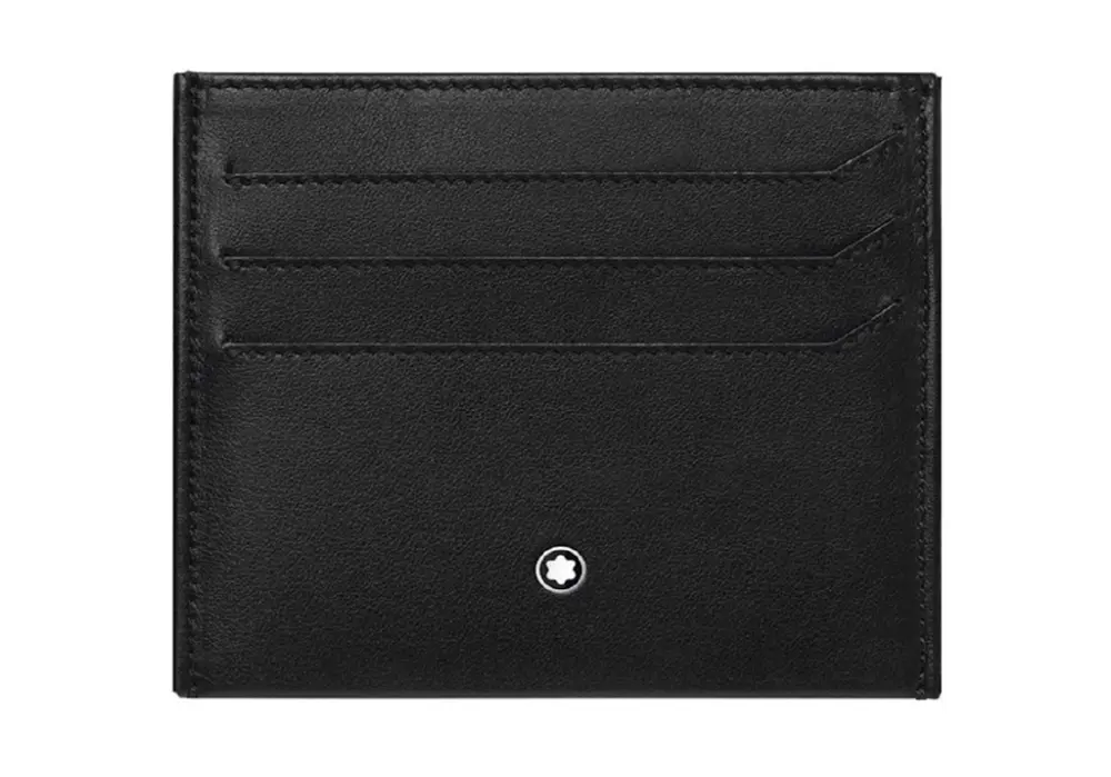Ví MontBlanc Leather Card Holder 'Black' 118281 - Ảnh 3