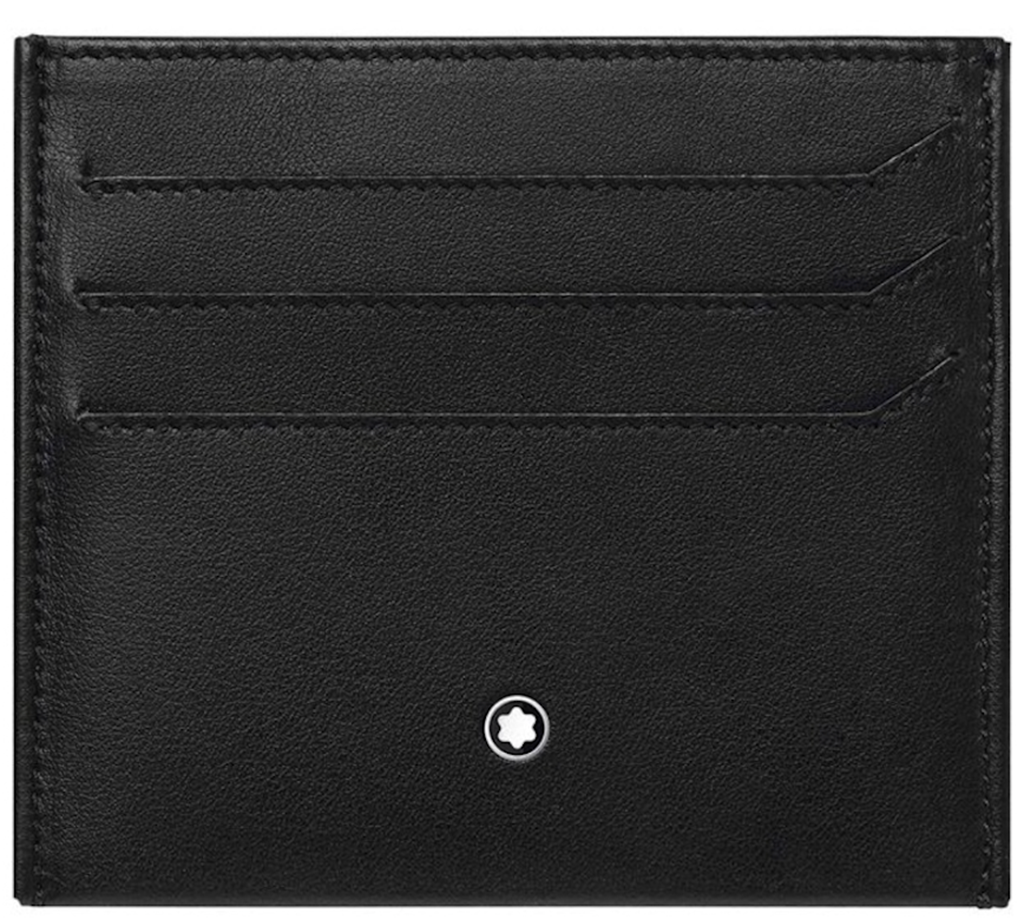 Ví MontBlanc Leather Card Holder 'Black' 118281