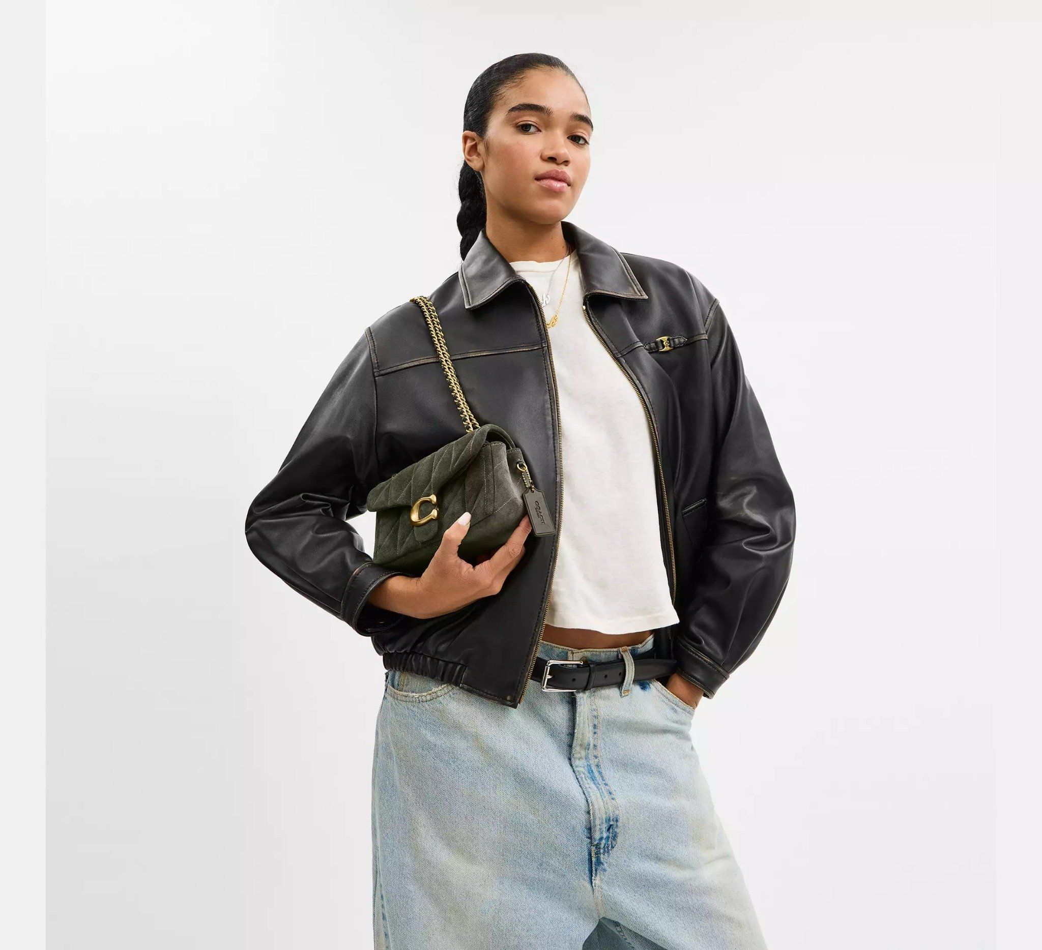 Túi Coach Tabby Shoulder Bag 20 'Olive' CW626-B4OL - Ảnh 3