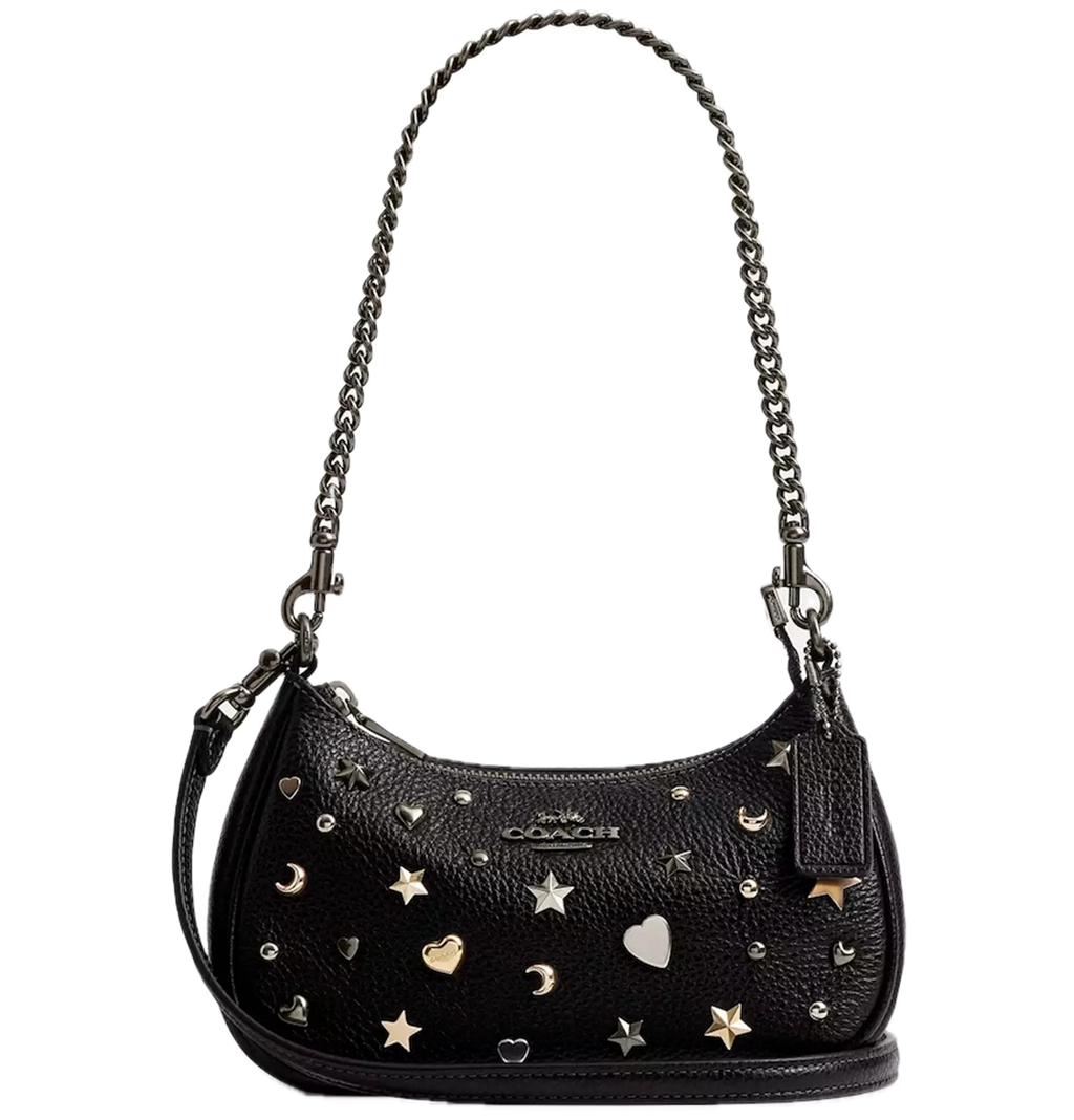 Túi Coach Teri Mini Crossbody Bag 'Black' CCE44-QBM2