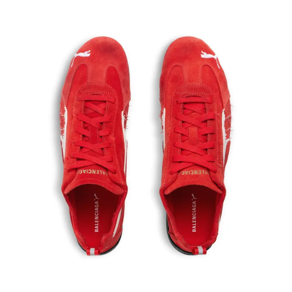 Giày Balenciaga Speedcat Suede 'Red' 847146WSDSD6910 - Ảnh 8