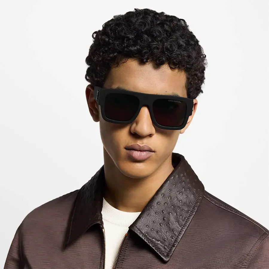 Alternative view of Kính Louis Vuitton LV Clash Large Square Sunglasses 'Black' Z2707E