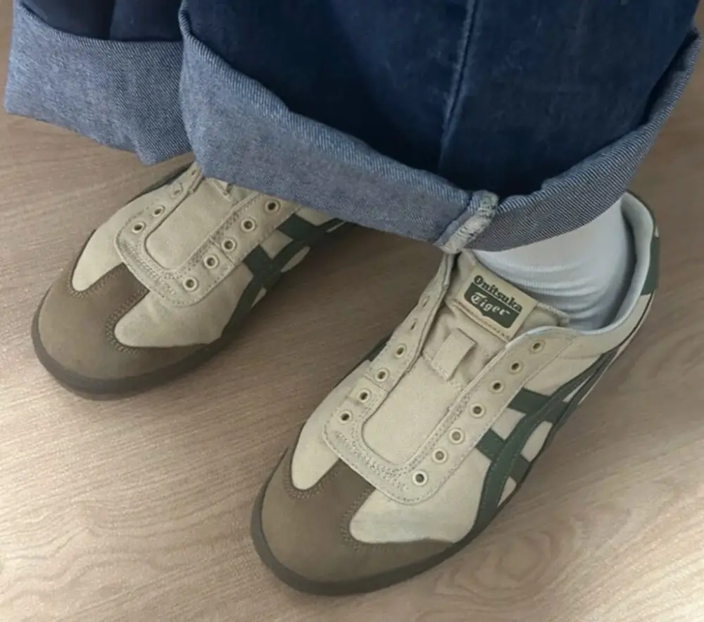 Giày Onitsuka Tiger Tokuten ‘Beige Brown Green’ 1183C129-250 - Ảnh 2