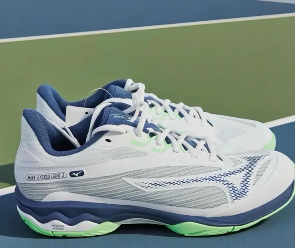 Giày Mizuno Wave Exceed Light 2 AC ‘White Vintage Indigo Mint’ 61GA231837 - Ảnh 3