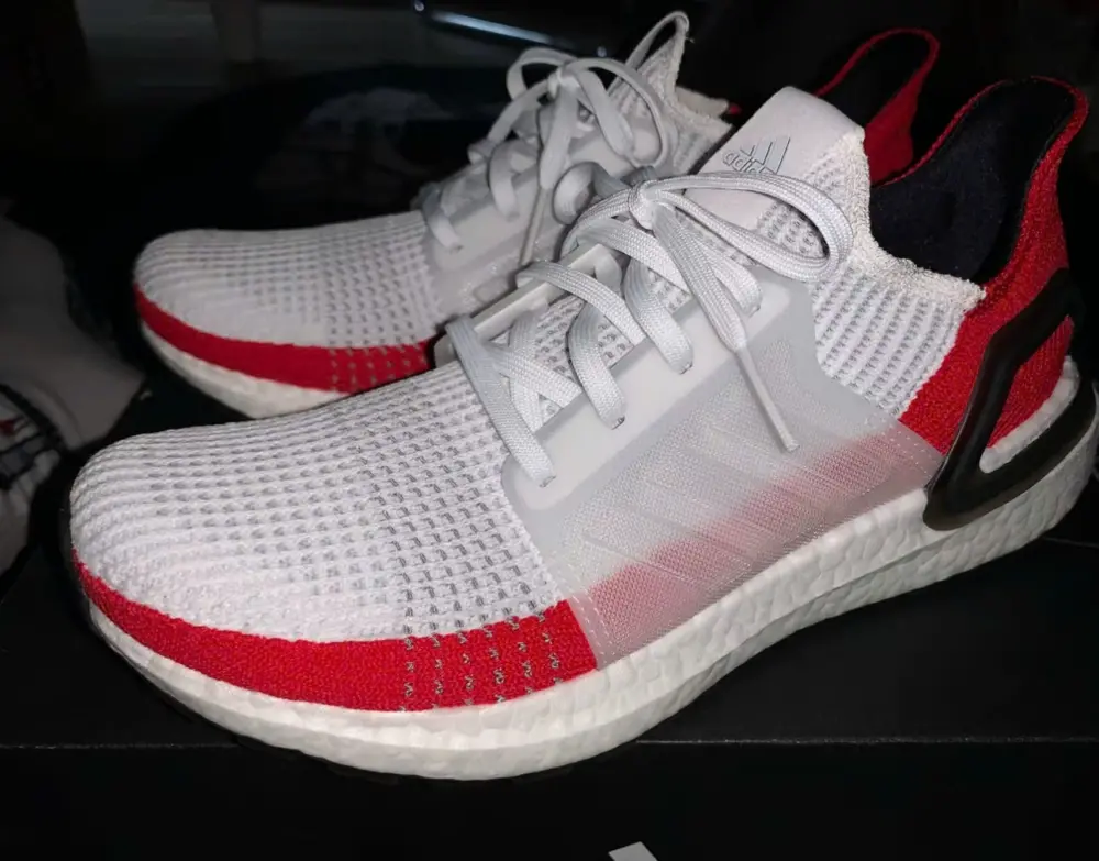 Giày Adidas UltraBoost 19 ‘White Scarlet’ EF1341 - Ảnh 4