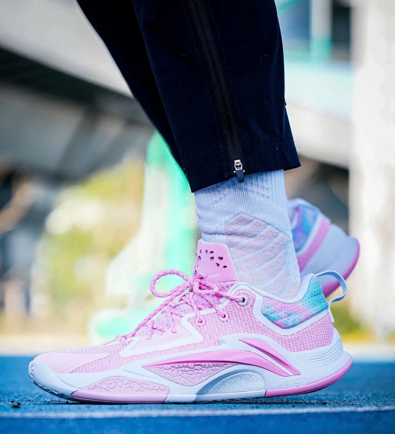 Alternative view of Giày Li-Ning Anti-Five Hunter 1 'Pink Storm' ABFV003-3V