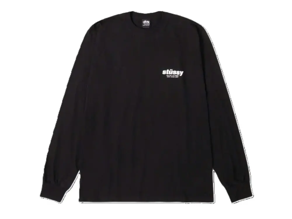 Áo Stussy FW25 ROLLERS LS TEE 'Black'
