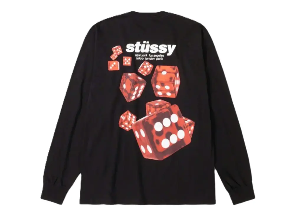 Alternative view of Áo Stussy FW25 ROLLERS LS TEE 'Black'
