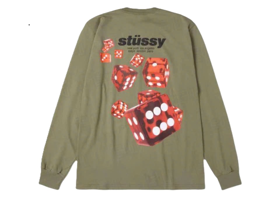 Alternative view of Áo Stussy FW25 ROLLERS LS TEE 'Green'