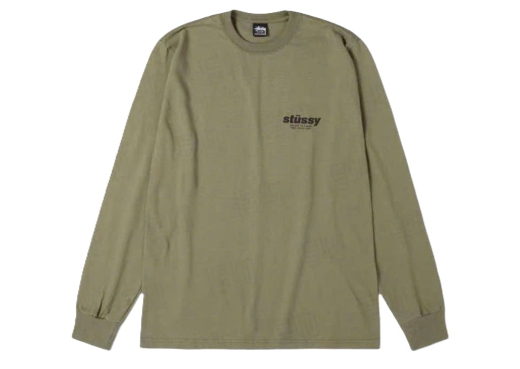 Áo Stussy FW25 ROLLERS LS TEE 'Green'