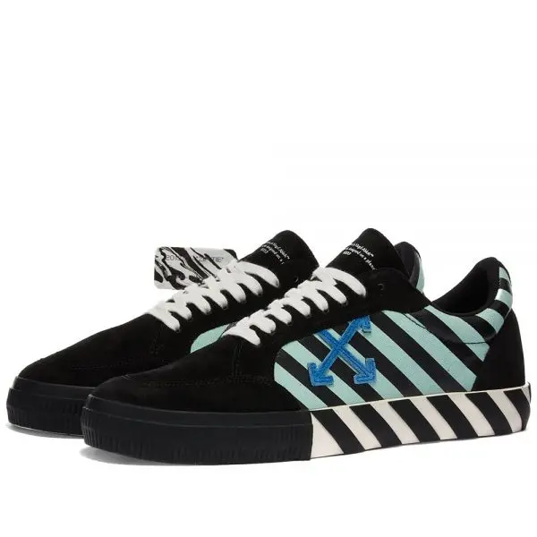 Giày Off-White Vulc Sneaker Low 'Black Green' OMIA085R21LEA006-1045 - Ảnh 6