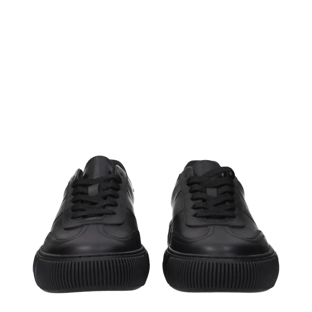 Giày Versace Leather Low Tops 'Black' 10156001A141551B000 - Ảnh 3