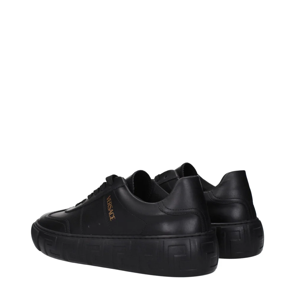 Alternative view of Giày Versace Leather Low Tops 'Black' 10156001A141551B000