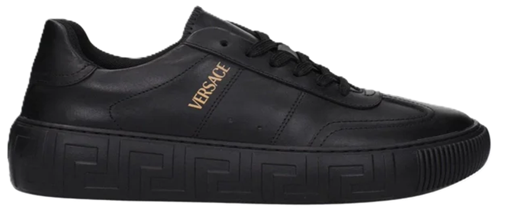 Giày Versace Leather Low Tops 'Black' 10156001A141551B000