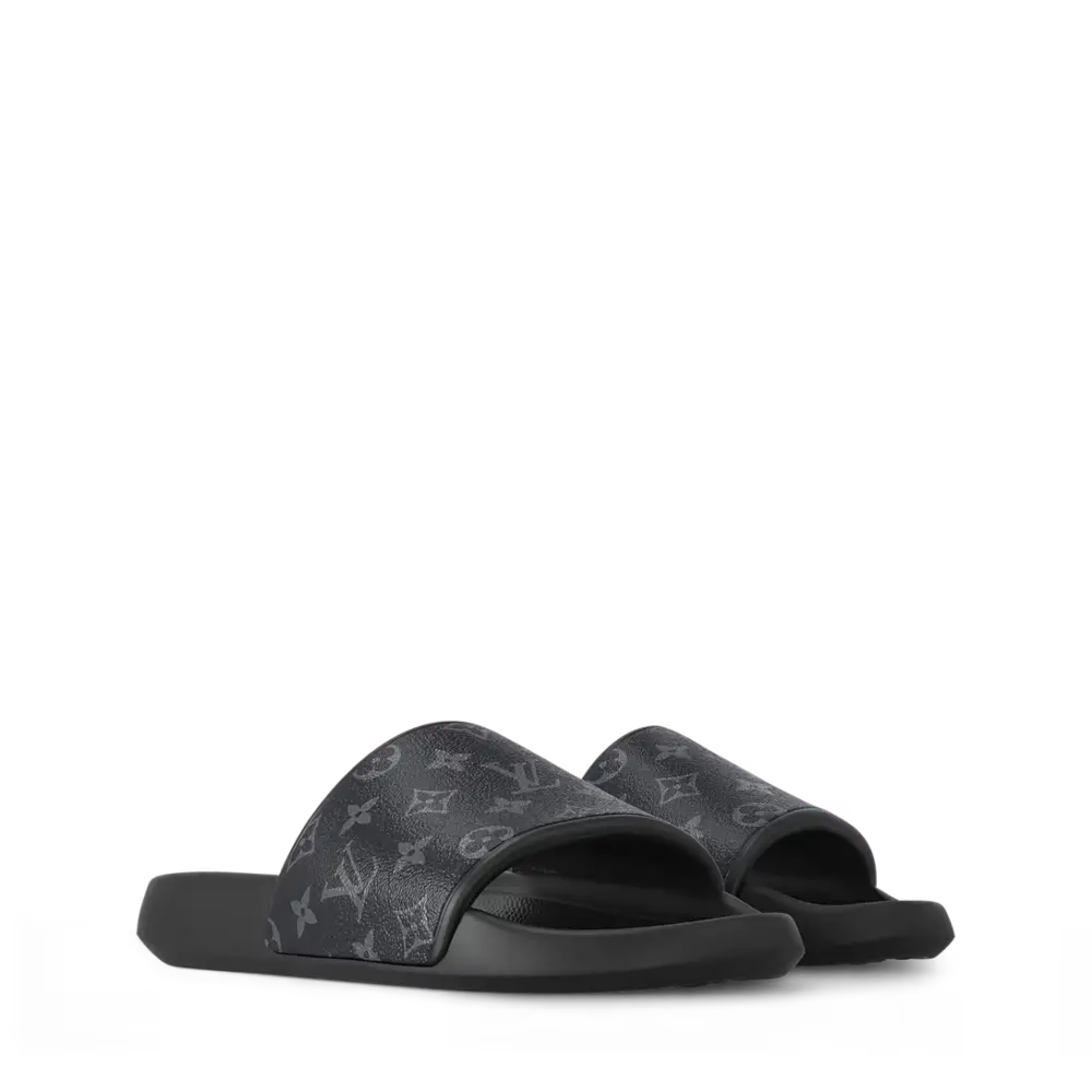 Dép Louis Vuitton Waterfront Mules 'Black' 1AANNS - Ảnh 5