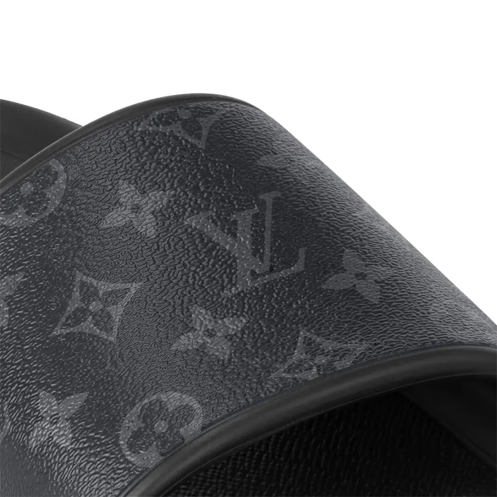Dép Louis Vuitton Waterfront Mules 'Black' 1AANNS - Ảnh 3